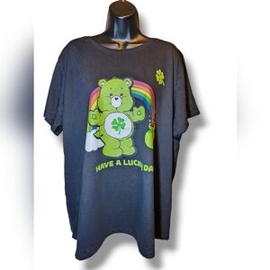 NWOT Care Bears Good Luck Have A Lucky Day  Bear T-Shirt Short Sleeve Men's 3XL